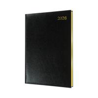 Collins Quarto Diary Week To View Appointment Black 2026 QB7-26
