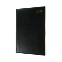 Collins Quarto Diary Week To View Appointment Black 2027 QB7-27
