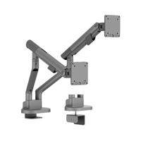 Desk Mounted Monitor Arm - Dual - Black