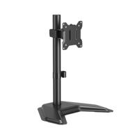 Freestanding Desk Mounted Monitor Arms - Single - Black