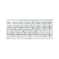 Cherry Stream TKL Compact Wired Keyboard No Number Pad UK Light Grey JK-8600GB-0