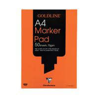 Clairefontaine Goldline A4 50 Sheet 70gsm Acid-Free Bleedproof Paper Marker Pad GPB1A4