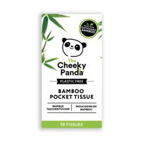 Cheeky Panda Pocket Tissue Plastic Free 10 Tissues x4 (Pack of 24) PFPOCKT4