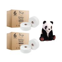 Cheeky Panda Professional 2-Ply Toilet Roll 300m Pack of 6 Buy 2 Get FOC Panda