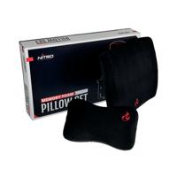 Nitro Concepts Ergonomic Memory Foam Pillow Set Black/Red GC-03W-NR