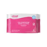Clinell Chlorhexidine Wash Cloths (Pack of 80 CHGWC8