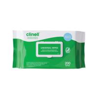 Clinell Universal Sanitising Wipes (Pack of 200) CW200