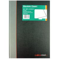 Collins Ideal A4 Book Double Cash 192 Pages (Double cashed ruling, fully case bound) 6424