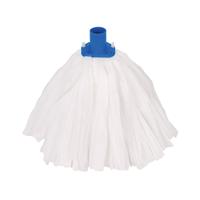 2Work Big White T1D Socket Mop x10 Blue Pack of 10 105514BLUE