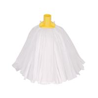 2Work Big White T1D Socket Mop x10 Yellow Pack of 10 105514YELLOW