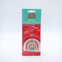 Car Air Freshener Rainbow Design Strawberry fragrance (Pack of 12) 457615