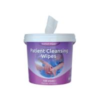 EcoTech White Patient Cleansing Wipes (Pack of 150) EBPC150