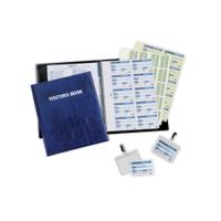 Durable Visitors Book with 100 Badge Inserts 1463/00