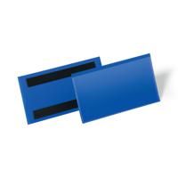 Durable Magnetic Document Pocket 150x67mm Dark Blue (Pack of 50) 174207