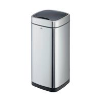 Durable Sensor Waste Bin No Touch Square 35 Litre Silver 342323