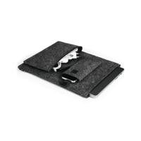 Durable Recycled Felt Protective Laptop Sleeve 16.4 Inch with Accessory Bag + Mobile Sleeve 507158