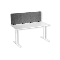 Durable Recycled Felt Desk Divider Panel 160cm Grey 313558