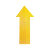 Durable Heavy Duty Adh Floor Marking Arrow Yellow Pack of 10 170504