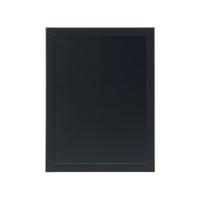 Securit Woody Chalkboard with White Chalk Marker and Mounting Kit 300xx10x400mm Black WBW-BL-30-40