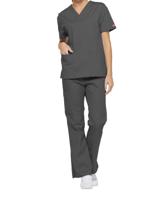 Dickies Signature V-neck Scrub Top Pewter 2XL CH86706/PEWT/2XL