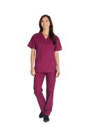 Dickies Signature V-neck Scrub Top Wine 3XL CH86706/WINE/3XL