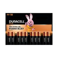 Duracell Plus AA Battery Alkaline 150% Extra Life Power Boost (Pack of 10) 5015842+