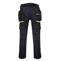 Portwest DX4 Detachable Holster Pocket Trousers 30 Blk Short