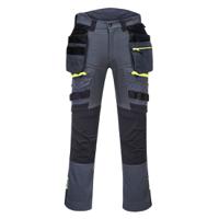 Portwest DX4 Detachable Holster Pocket Trousers 28 Metal Gry