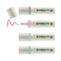 Edding e-24/4S EcoLine Highlighter Set Pastel (Pack of 4) 4-24-4-1000