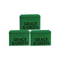 Grace and Green Display Tin Forest Green (Pack of 3) GGTINFORESTCASE