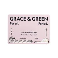 Grace and Green Compact Pad and Tampon Dispenser Clay GG_PPD_DUAL