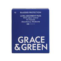 Grace and Green Bladder Pad Moderate Pack of 10 GG_BLAD_F_MOD21