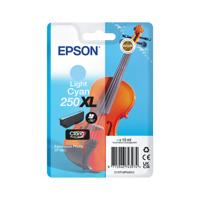 Epson 250XL Violin Claria Photo HD Ink Cart HY Lt Cyan C13T16P54010