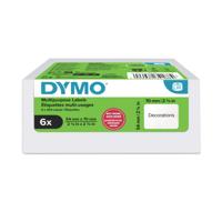 Dymo Large Multipurpose Labels 54x70mm 320 Labels (Pack of 6) 2234188