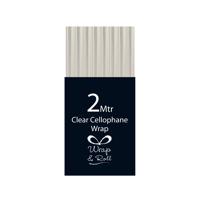 Eurowrap Cellophane Wrap Roll 2m Clear (Pack of 49) 30933-GWCC