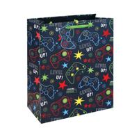 Gamer Gift Bag Large Blue Pack of 12 36908-2C