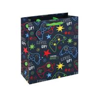 Gamer Gift Bag Medium Blue Pack of 12 36908-3C