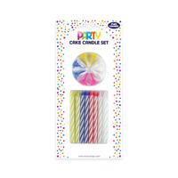 Eurowrap Cake Candle Set Assorted Pack of 6 38087-CCC