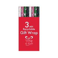Kids Giftwrap Wrapping Paper 3m Assorted Pack of 49 37088-GWC