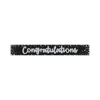 Eurowrap Congratulations Foil Party Banner Pack of 6 6837-CONGC