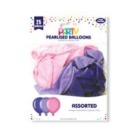 Eurowrap 25 Party Balloons Pink/Purple Pack of 6 12924-PCC