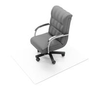 Floortex Cleartex Rectangular Chair Mat Carpet 1500x1200x2.2mm PVC Clear 1115225EV
