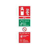 5 Star Water Extinguisher For Use On Sign Plas 300x100 VFF091SRP1030