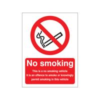 5 Star No Smoking This Is A No Smoking Vehicle Vinyl VSB017SAV710