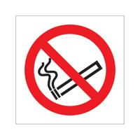 5 Star No Smoking Symbol Sign SAVE Vinyl 100x100mm P097SAV1010P5