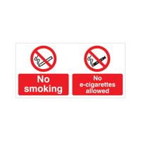 5 Star No Smoking No E-Cigarettes Allowed Vinyl 100x250 VSB018SAV2510