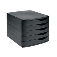 5 Star Desktop 5 Drawer Set A4 Documents up to 260x350mm Black/Black