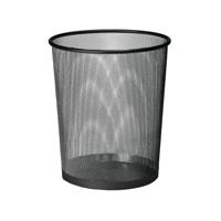 5 Star Office Mesh Waste Bin Lightweight Sturdy Scratch Resistant 20 Litre 305x345mm Black