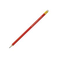 5 Star Pencil with Eraser HB Red Barrel (Pack of 12)