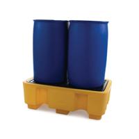 5 Star Spill Pallet for 2x 205L Drum Yellow FS574111